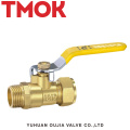 Brass magnetically controlled lockable handle ball valve